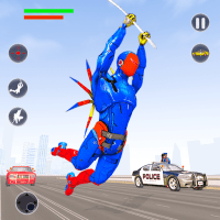 Flying Robot Rope Hero Vegas Crime City Gangster APKs MOD