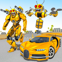 Bee Robot Car Transformation Game Robot Car Games APKs MOD