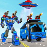 Bus Robot Car Transform War Spaceship Robot game APKs MOD