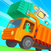 Dinosaur Garbage Truck Games for kids APKs MOD