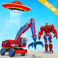 Excavator Robot Car Game Elephant Robot Games 3d APKs MOD