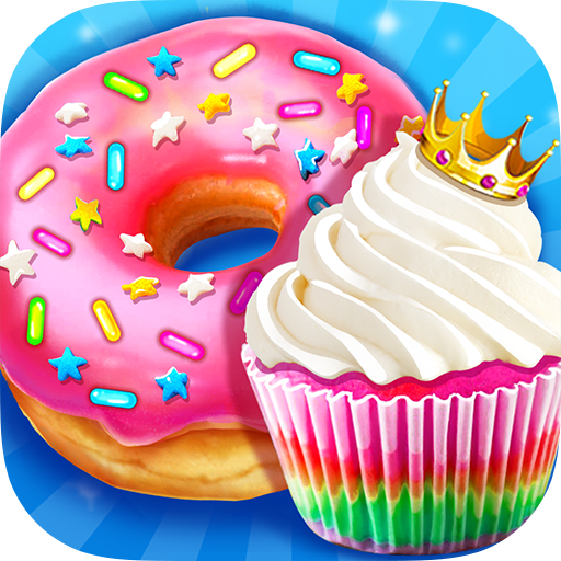Rainbow Princess Bakery Make Cupcake Donut APKs MOD