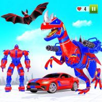 Flying Dino Transform Robot Dinosaur Robot Games APKs MOD