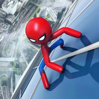 Flying Stickman Rope Hero Flying Hero Crime City 2.7 APKs MOD