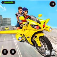 Real Flying Bike Taxi Sim 2021 5.3 APKs MOD