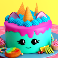 Cake maker Unicorn Cooking Games for Girls 1 APKs MOD