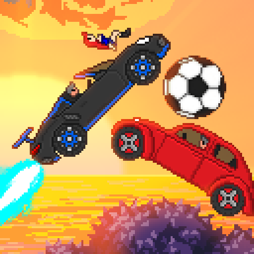 Pixel Boost League 2D Rocket Powered Car Soccer 1.8.0 APKs MOD