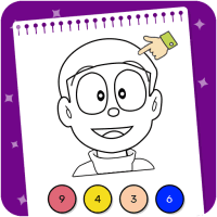 Doraeman Cartoon Coloring Colour Painting Game 3.3.2 APKs MOD