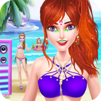 Summer Beach Party Fashion Doll Salon 2021 1.0.9 APKs MOD