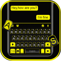 Black Yellow Business Keyboard Theme 6.0.1117 8 APKs MOD