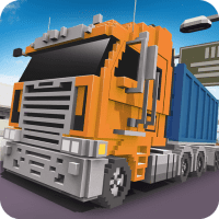 Blocky Truck Driver Urban Transport 2.3 APKs MOD