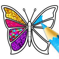 Glitter Butterfly Coloring – Learn Colors 1.3 APKs MOD
