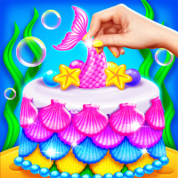 Mermaid Glitter Cake Maker 1.5 APKs MOD