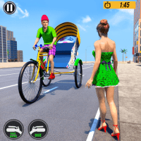 Bicycle Rickshaw Driving Games 2.9 APKs MOD