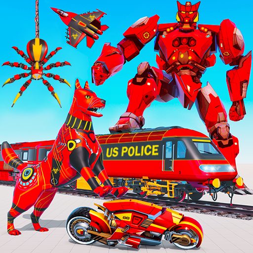 Dog Robot Car War Robot Games 4.4 APKs MOD