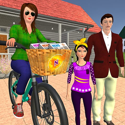 Working Mom Paper Girl Virtual Mother Family Game 1.25 APKs MOD