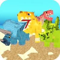 Blocky Dino Park Dinosaur Arena 0.5 APKs MOD