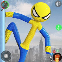 StickMan Rope Hero Spider Game 1.10 APKs MOD