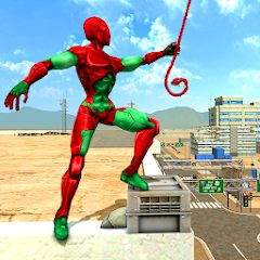 Mutant Spider Rope Hero Flying Robot Hro Game APKs MOD