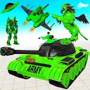 Flying Tank Transform Robot War Lion Robot Games 10.4.4 APKs MOD