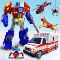 Ambulance Transform Robot Game APKs MOD
