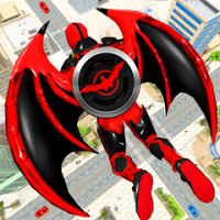 Flying Bat Robot Bike Game APKs MOD