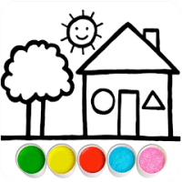 Glitter House coloring and drawing for Kids APKs MOD