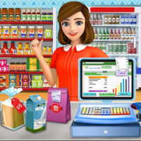 Supermarket Cash Register Sim Girls Cashier Games APKs MOD scaled