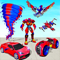 Fly Robot Car War Robot Games APKs MOD scaled