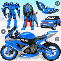 Police Eagle Robot Bike Game APKs MOD