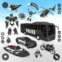 Police Bus Robot Car Games 2.5 APKs MOD