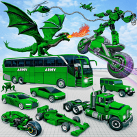 Army Bus Dragon Robot Car Game 2.4 APKs MOD